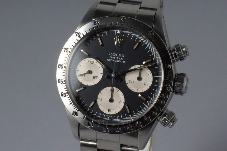 1972 Rolex Daytona 6265 Black Sigma Dial with RSC Papers