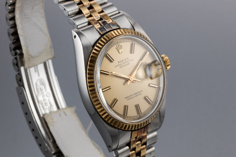 1973 Rolex Two-Tone DateJust 1601 Champagne Sigma Dial