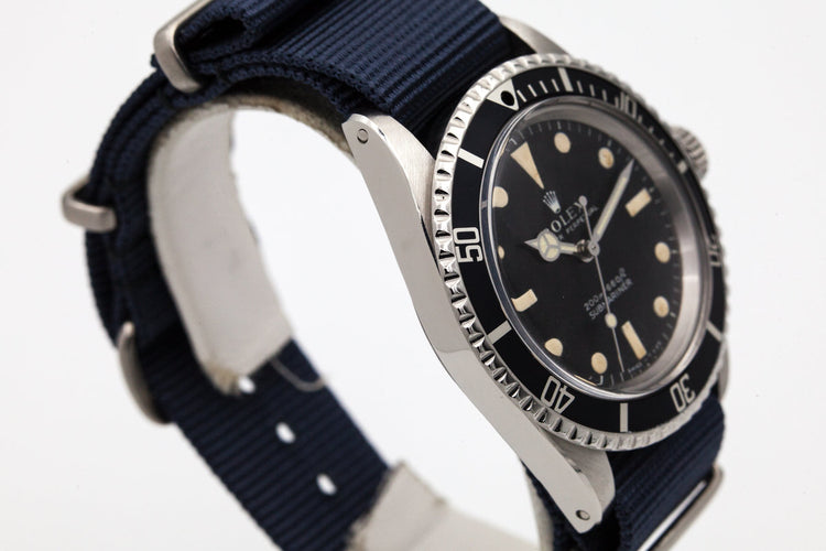 1969 Rolex Submariner 5513 Meters First with Box and Papers