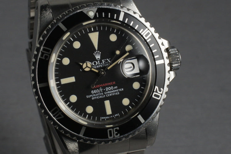 1972 Rolex Red Submariner 1680 Mark VI