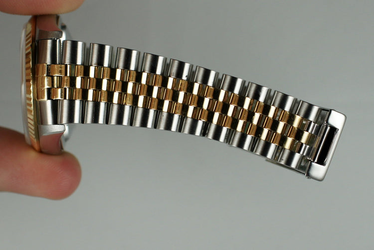 1997 Rolex Two Tone DateJust 16233 Factory Diamond Jubilee Dial with Box and Papers
