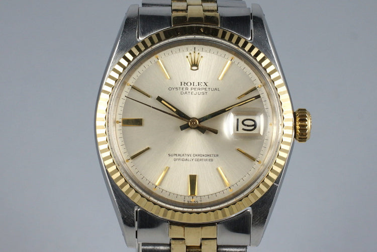 1967 Rolex Two Tone DateJust 1601 Silver Dial