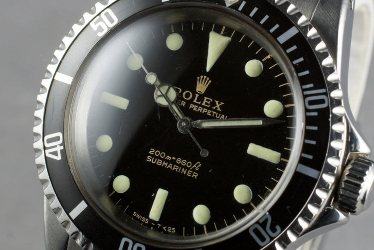 1966 Rolex Submariner 5513 with Glossy Gilt Dial