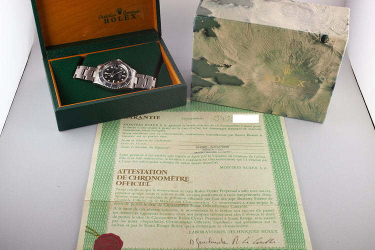 1972 Rolex Red Submariner 1680 MK IV Dial with Box and Papers