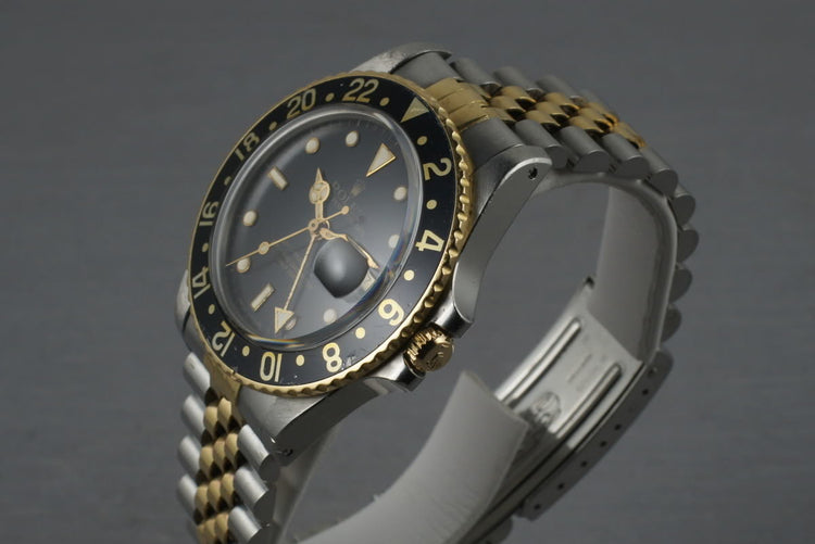 Rolex GMT Two Tone 16753 with Black Dial
