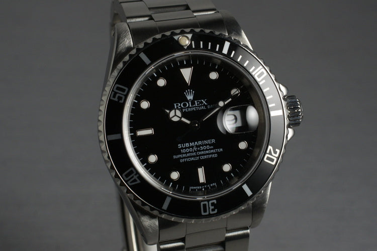 1997 Rolex Submariner 16610