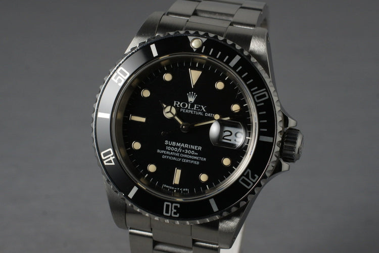 1988 Rolex Submariner 16610