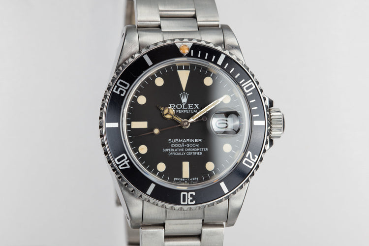 1982 Rolex Submariner 16800 Matte Dial