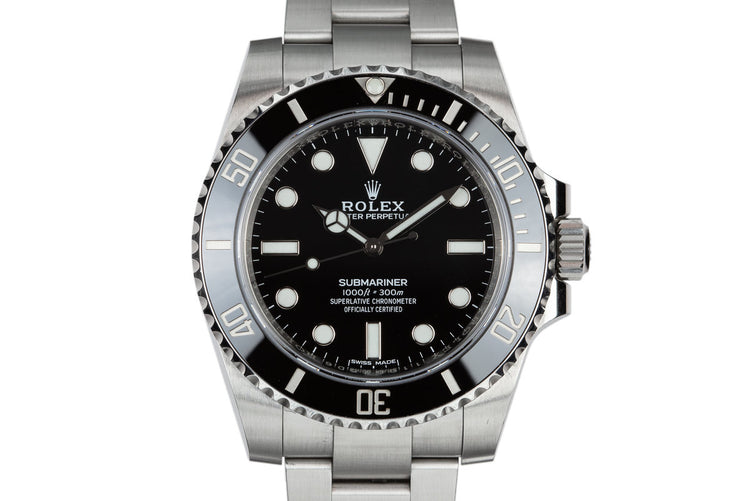 2018 Rolex Ceramic Submariner 114060 with Box and Papers