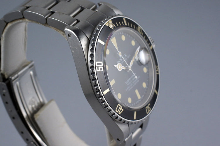 1982 Rolex Submariner 16800 with Box and Papers