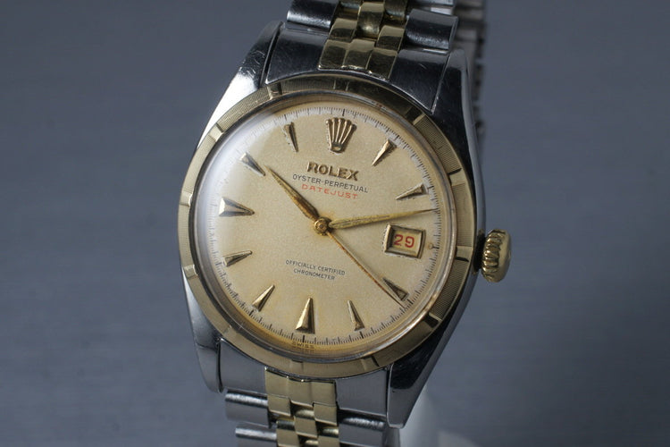 1953 Rolex Two Tone Datejust 6155 with Red Datejust Dial