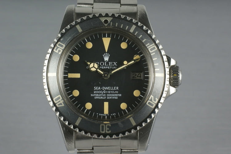 Rolex Sea Dweller 1665 Rail Dial