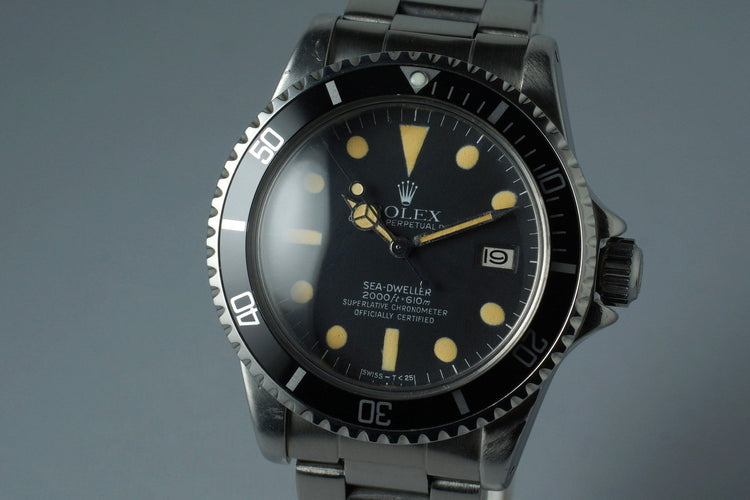 1978 Rolex Sea Dweller 1665 Mark I Dial