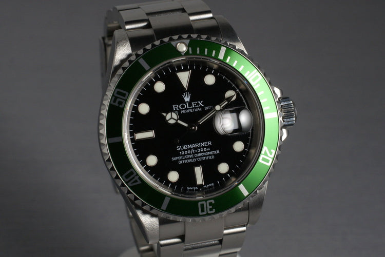 2004 Rolex Green Submariner 16610T
