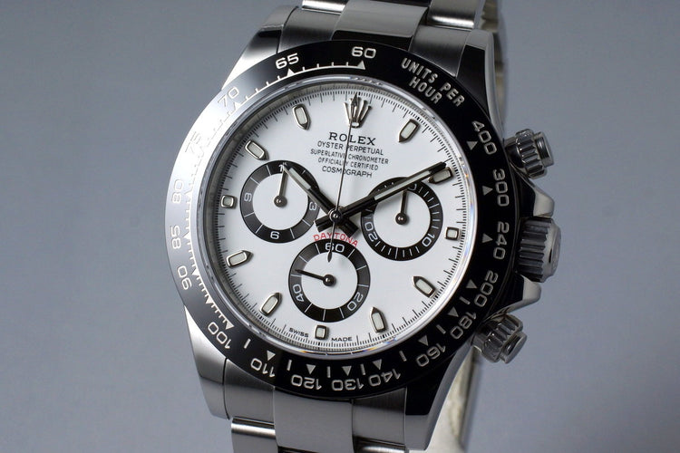 2016 Rolex Ceramic Daytona 116500LN White Dial with Box and Papers