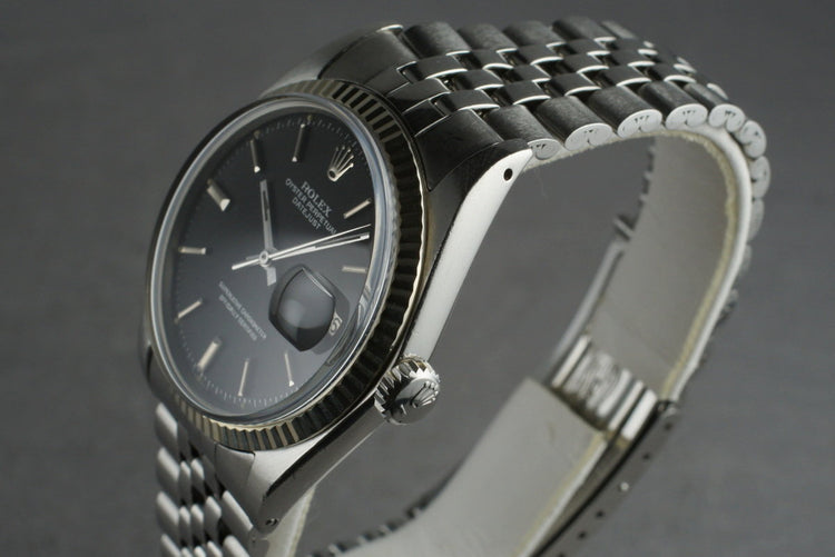 1968 Rolex 1601 Black Dial DateJust