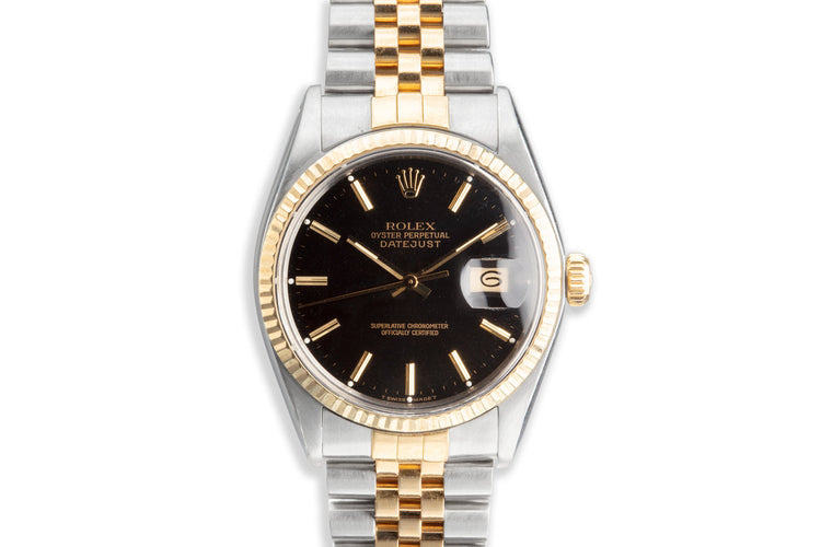 1978 Rolex Two-Tone DateJust 16013 Black Dial