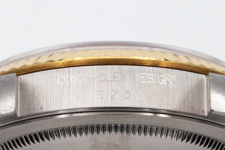 1995 Rolex Two Tone DateJust 16233 Gold Dial