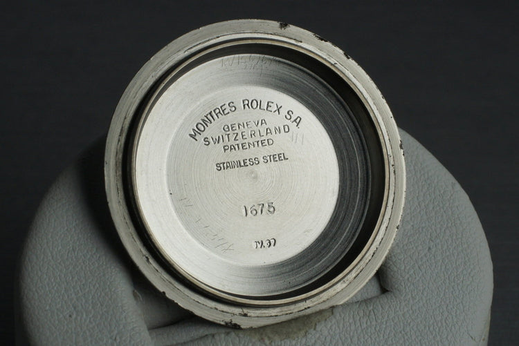 1967 Rolex Two Tone GMT 1675 Root Beer Dial with Service Papers