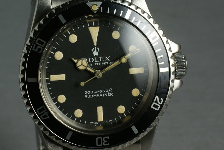 Rolex Submariner Ref: 5513 meters first