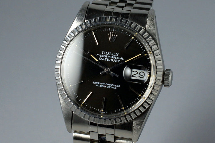 1985 Rolex DateJust 16030 with Glossy Black Dial