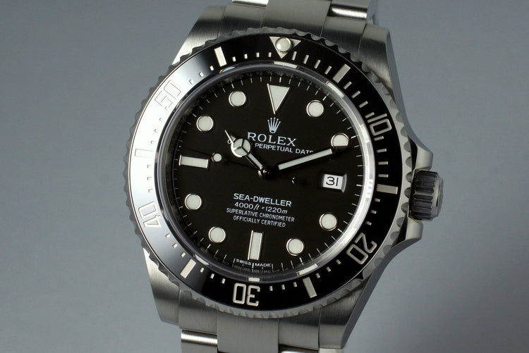 2015 Rolex Ceramic Sea Dweller 116600 with Box and Papers