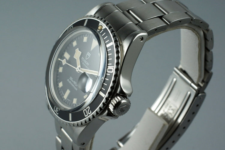 1981 Tudor Submariner 94110 Black Snowflake