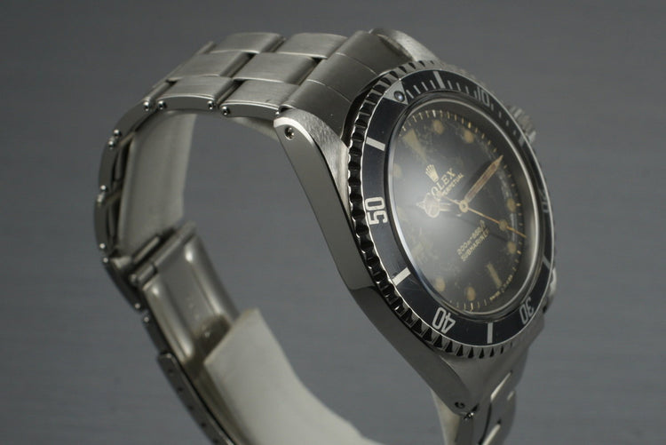 1965 Rolex Submariner 5513 Tropical Gilt Dial with Service Papers