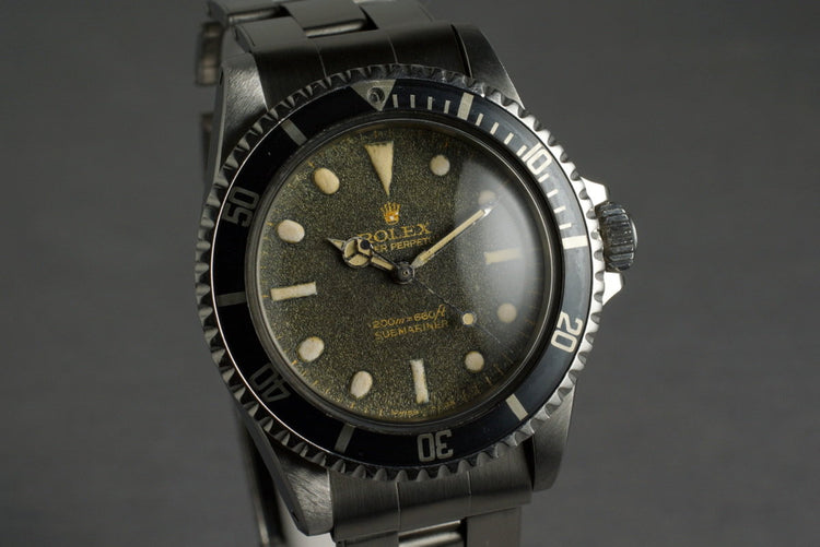 1966 Rolex Submariner 5513 with Gilt Bart Simpson Dial