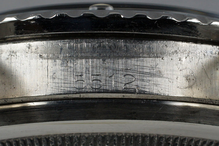 1962 Rolex Submariner 5512 PCG with Gilt 4 Line Chapter Ring Dial