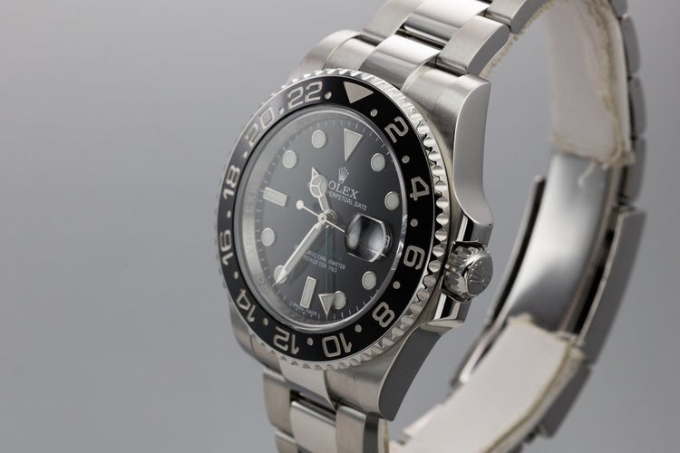 2016 Rolex GMT-Master II 116710LN Black Bezel with Box and Papers