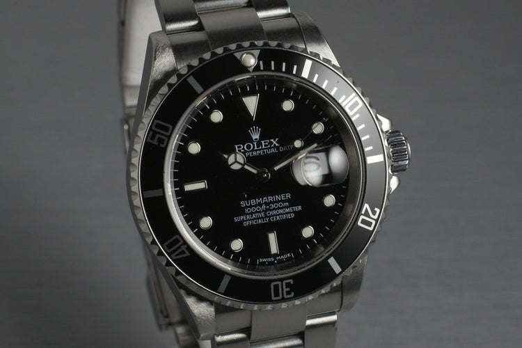 2006 Rolex Submariner 16610