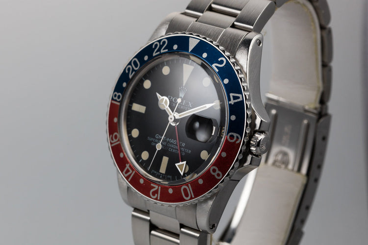 1970 Rolex GMT-Master 1675 "Pepsi" Bezel Insert