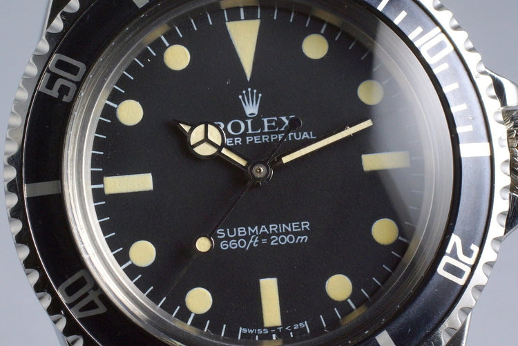 1983 Rolex Submariner 5513 Mark V Maxi Dial
