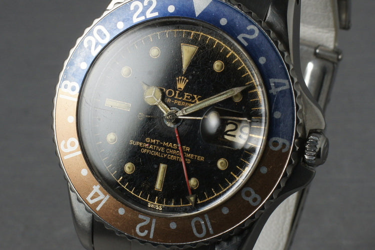 Rolex GMT 1675 PCG Case with Gilt Chapter Ring Dial