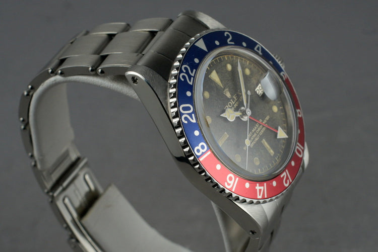 1961 Rolex GMT Ref: 1675 PCG with Gilt Chapter Ring Dial & Service Papers