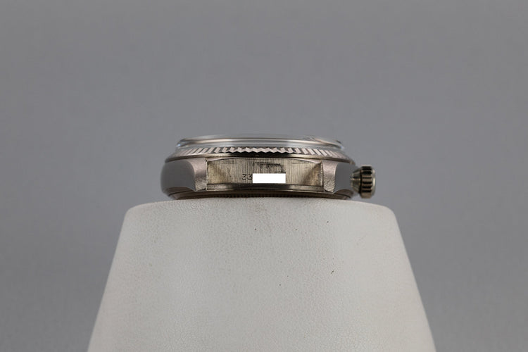 1972 Rolex 18K White Gold Day-Date 1803 with No Lume Silver Dial