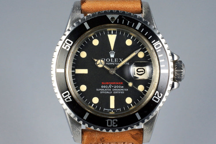 1970 Rolex Red Submariner 1680 Mark IV Dial