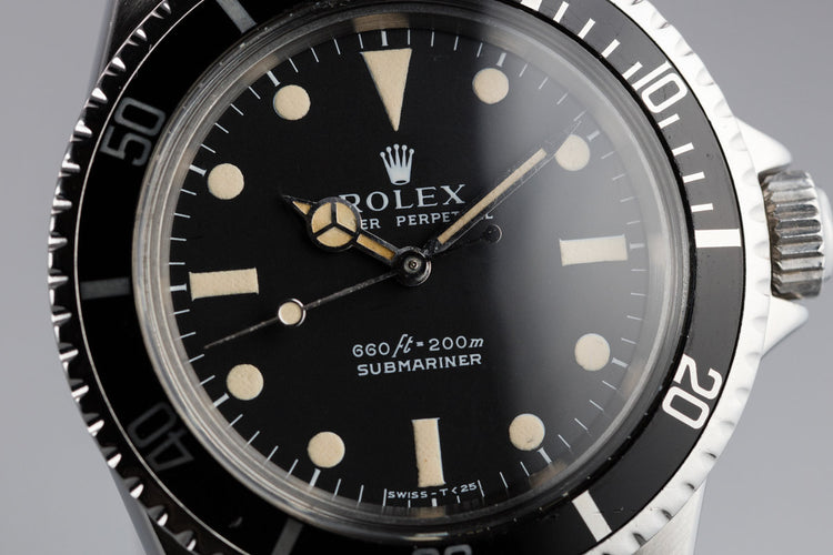 1971 Rolex Submariner 5513 Serif Dial
