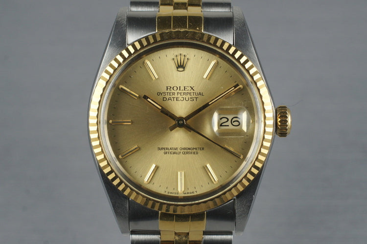 1985 Rolex Two Tone Datejust 16013
