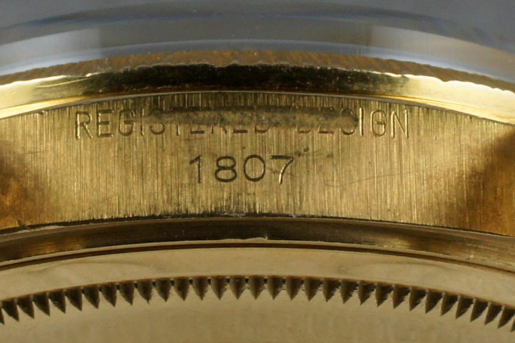 1971 Rolex 18K YG President1807 with Bark and Morellis Finish