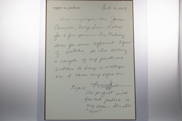 2015 Mint Rolex DeepSea Sea-Dweller 116660 Previously Owned by Reggie Jackson with Box and Papers