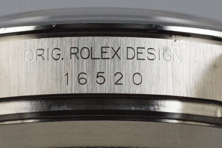 1997 Rolex SS Zenith Daytona 16520 Black Dial