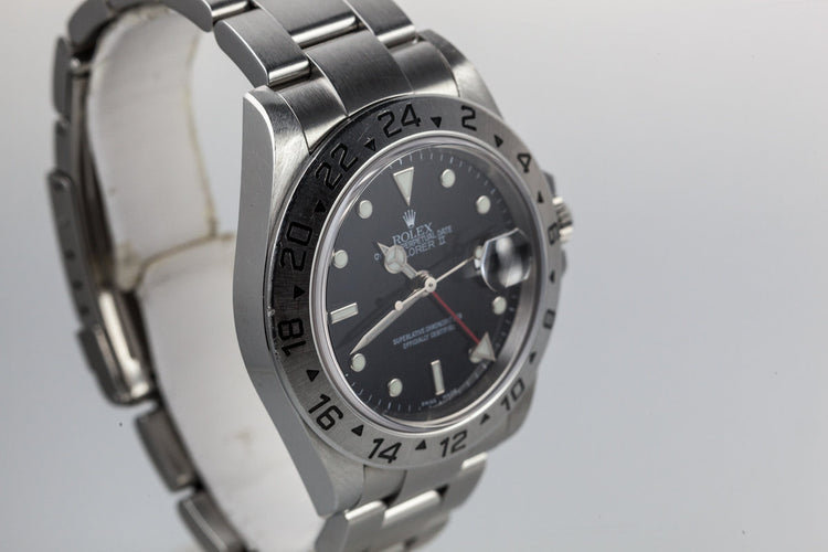 2005 Rolex Explorer II 16570 Black Dial