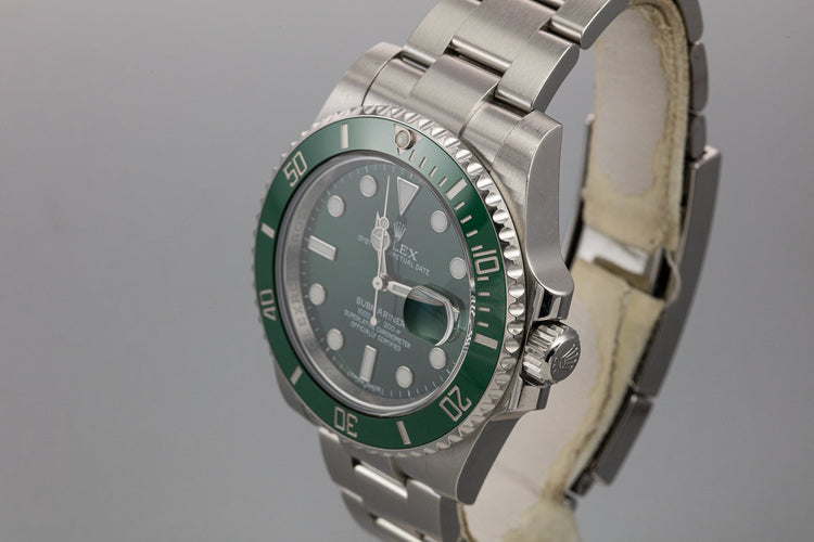 2015 Rolex Submariner 116610LV "Hulk" with Box and Papers