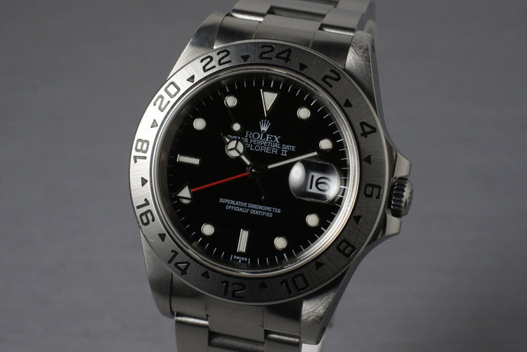 1997 Rolex Explorer II 16570 Black Dial with Papers