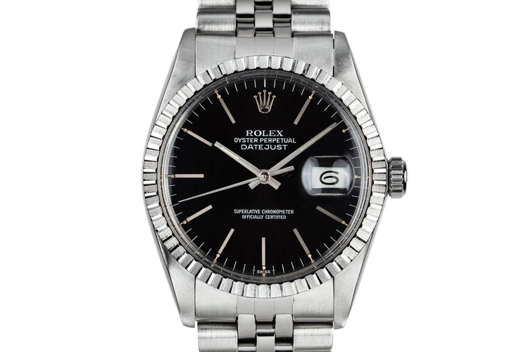 1983 Rolex DateJust 16030 black dial with Box and Papers