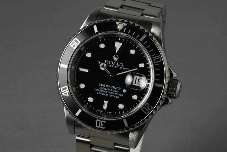 1997 Rolex Submariner 16610