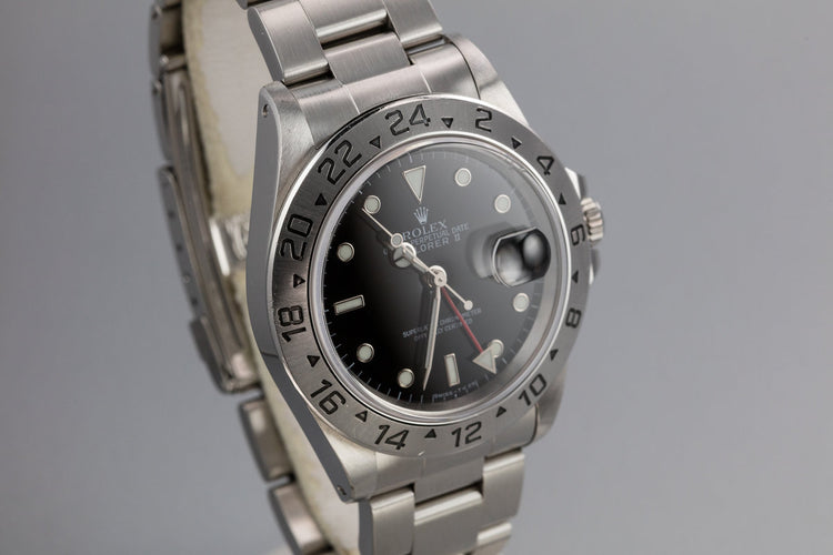 1997 Rolex Explorer II 16570 Black Dial