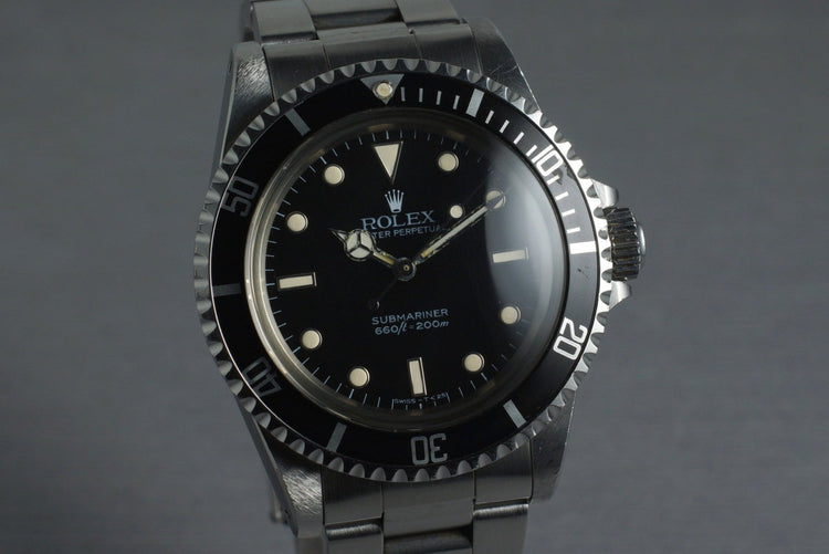 1985 Rolex Submariner 5513 with Spider Dial